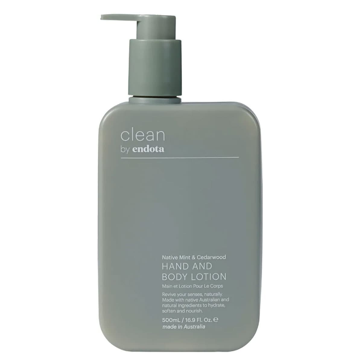 Endota Clean Native Mint & Cedarwood Hand & Body Lotion 500ml