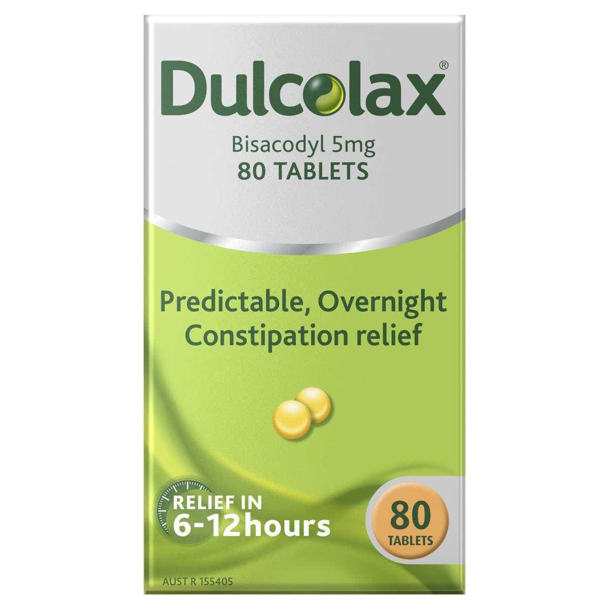 Dulcolax Laxatives for Constipation Relief 80 Tablets