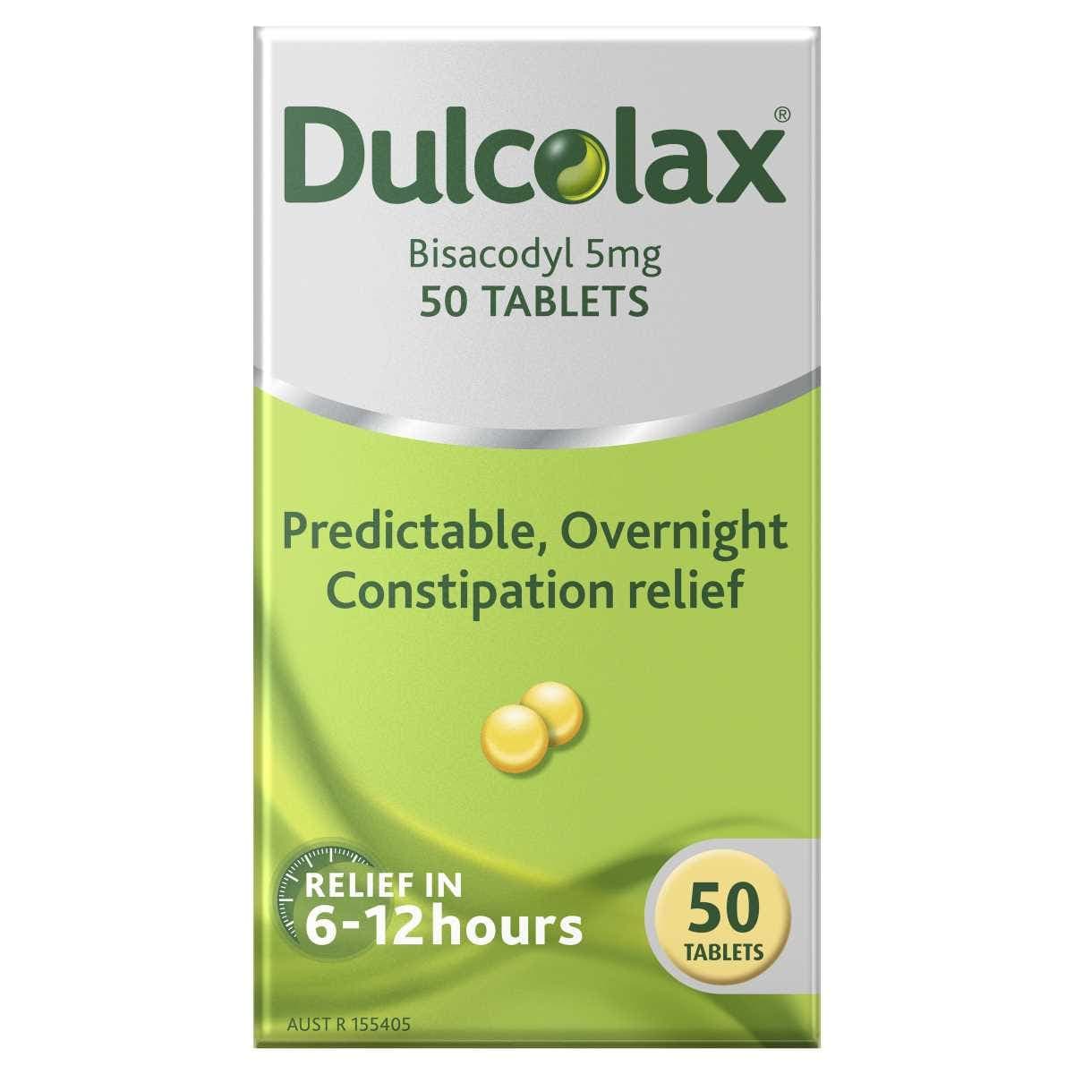 Dulcolax Laxatives for Constipation Relief 50 Tablets