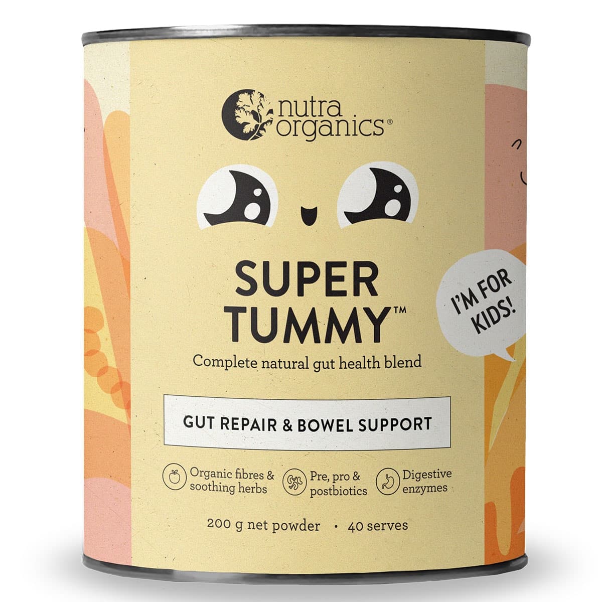 Nutra Organics Kids Super Tummy Powder 200g