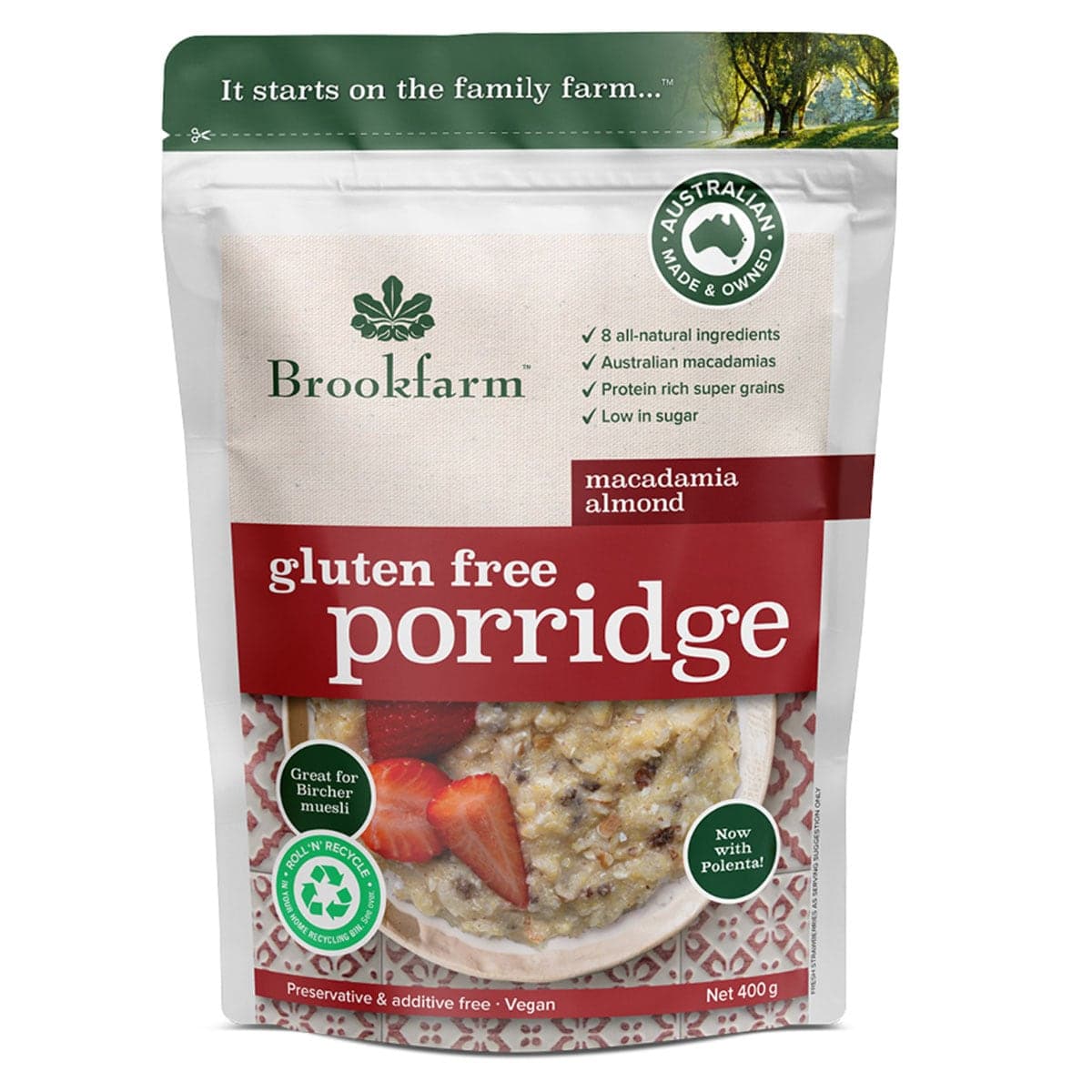 Brookfarm Gluten Free Porridge 400g