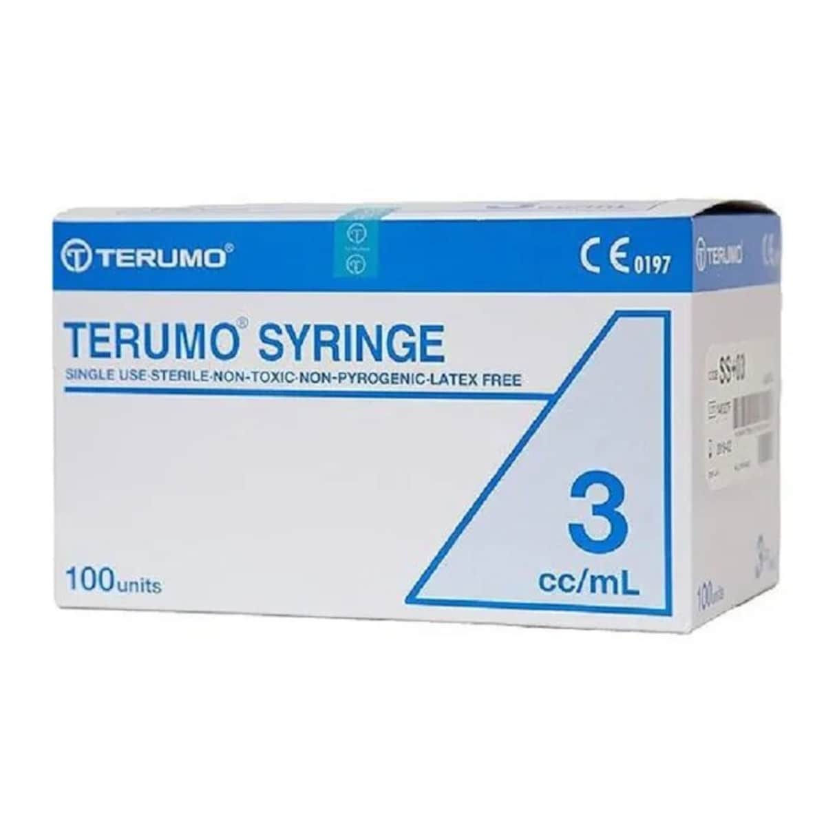 Terumo Disposable Plastic Syringe No Needle 3ml - 100 Pack