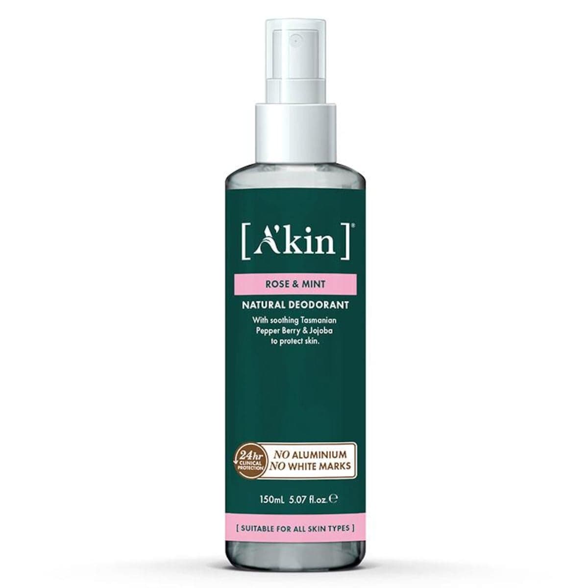 A'kin Rose & Mint Deodorant Spray 150ml