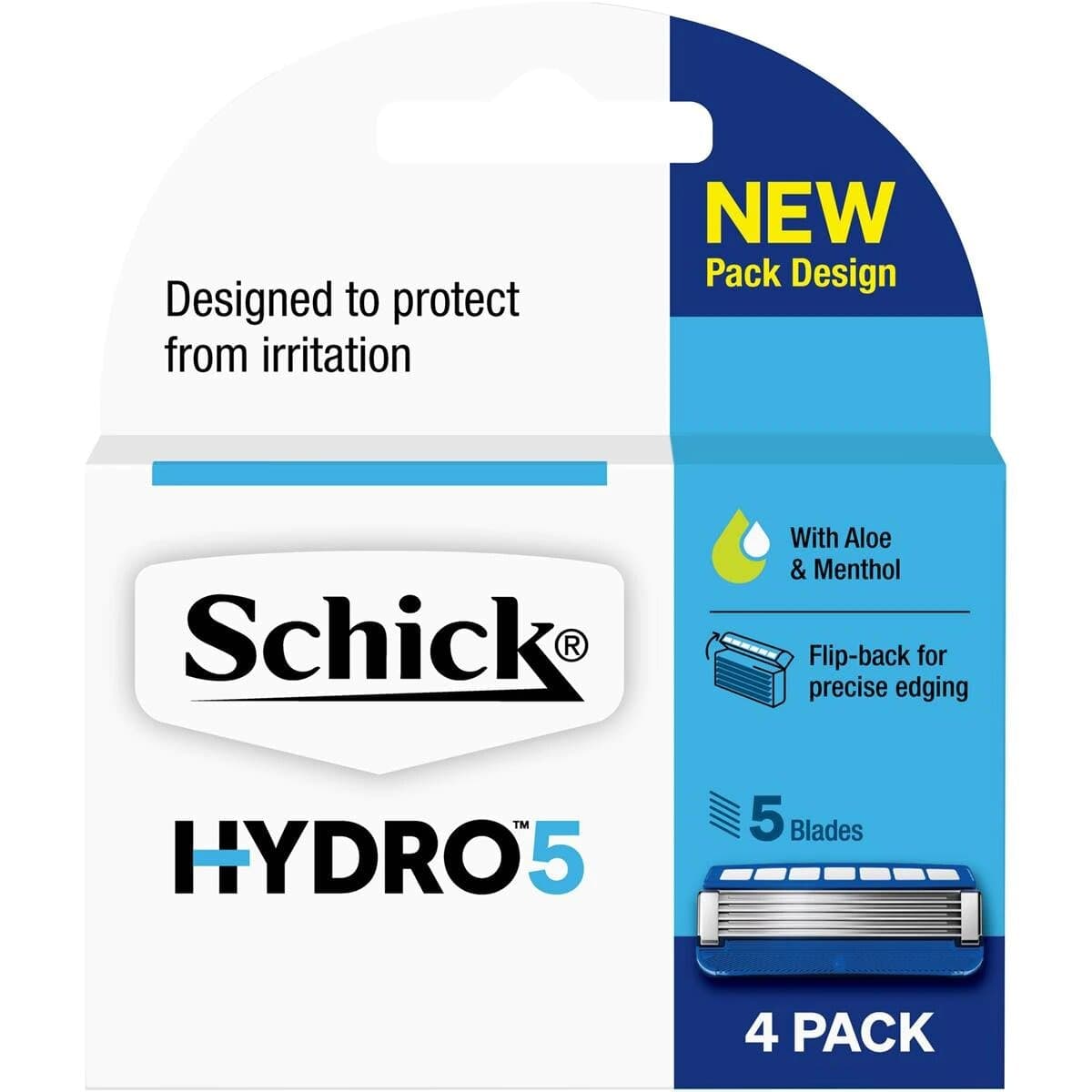 Schick Hydro 5 Razor Blade Refill Cartridges 4 Pack