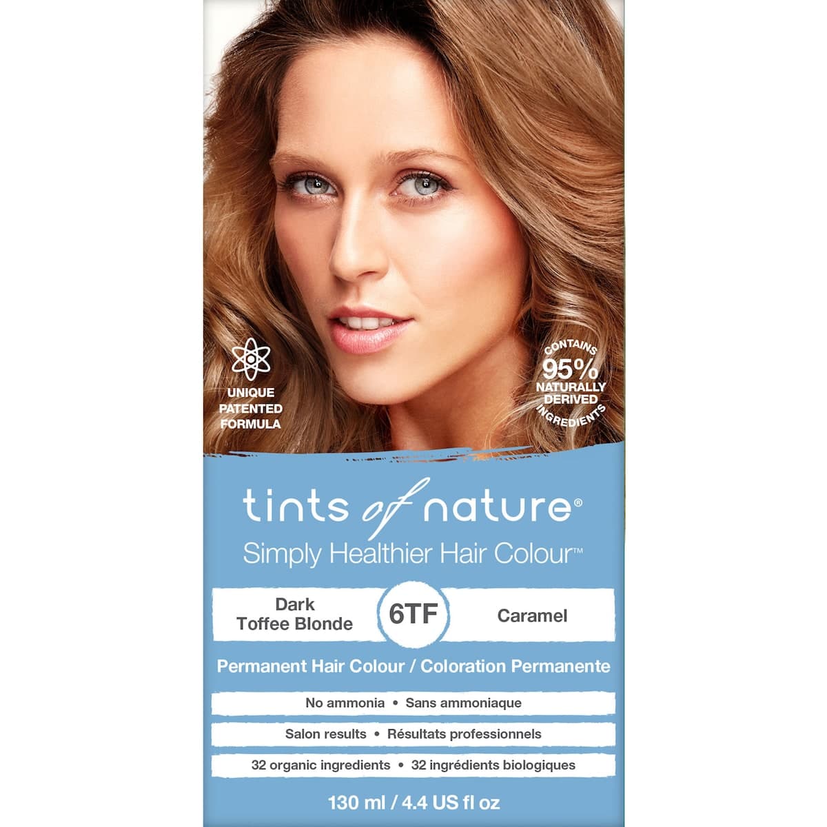 Tints of Nature 6TF Dark Toffee Blonde Permanent Hair Colour 130ml