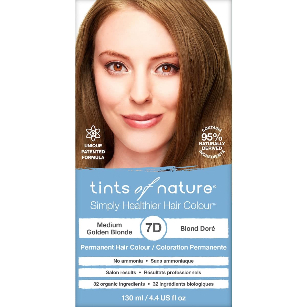 Tints of Nature 7D Medium Golden Blonde Permanent Hair Colour 130ml