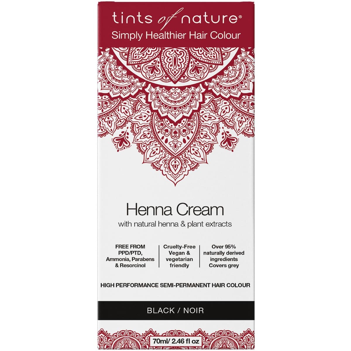 Tints of Nature Henna Cream Black 70ml