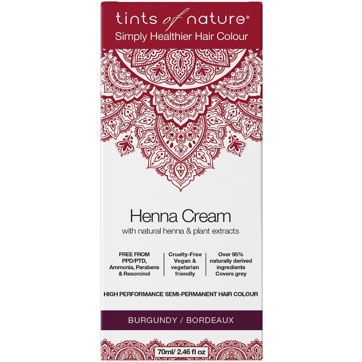 Tints of Nature Henna Cream Burgundy 70ml
