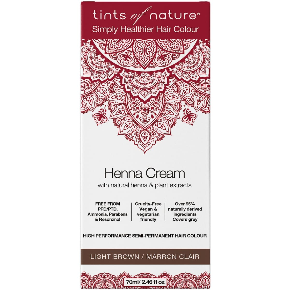 Tints of Nature Henna Cream Light Brown 70ml