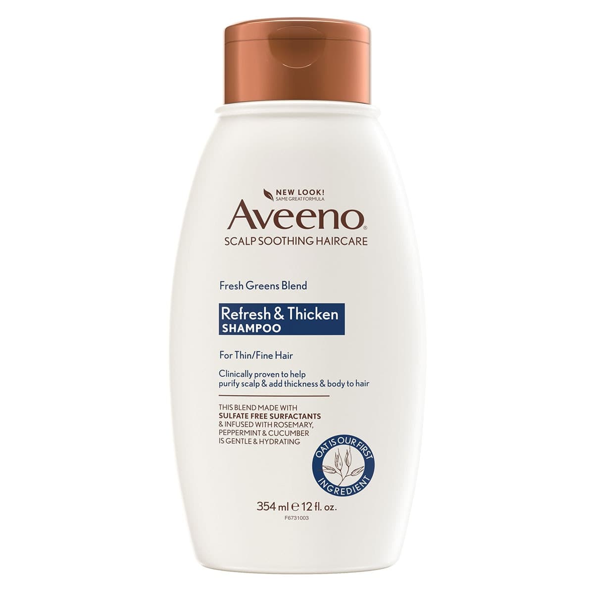 Aveeno Fresh Greens Blend Refresh and Thicken Shampoo 354ml