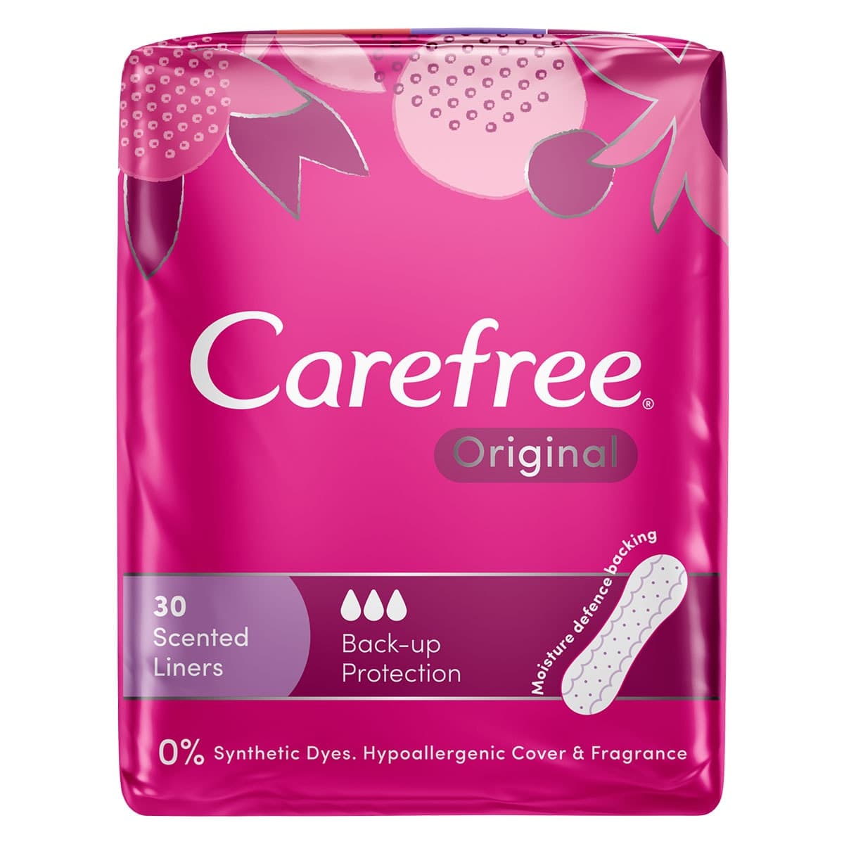 Carefree Original Shower Fresh Liners 30 Pack