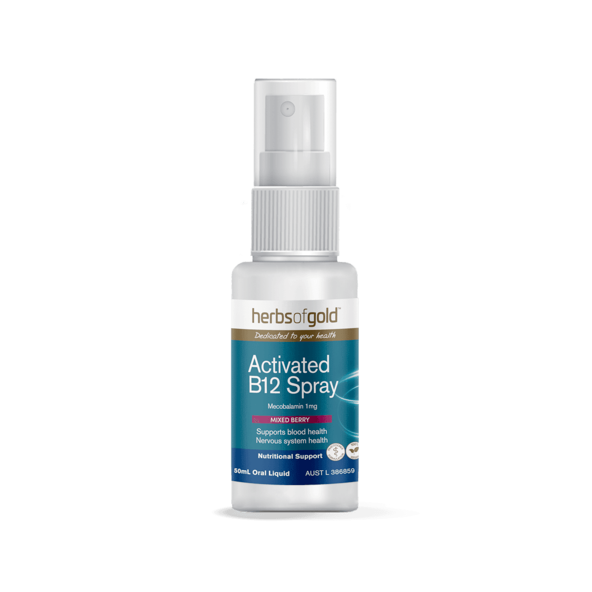 Herbs of Gold Activated B12 Spray 50ml