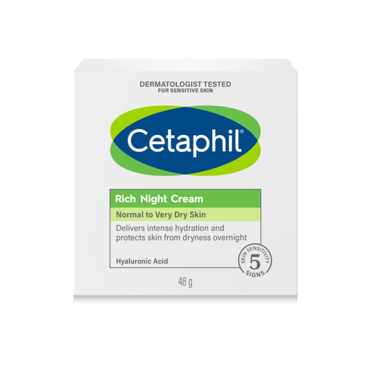 Cetaphil Rich Night Cream with Hyaluronic Acid 48g