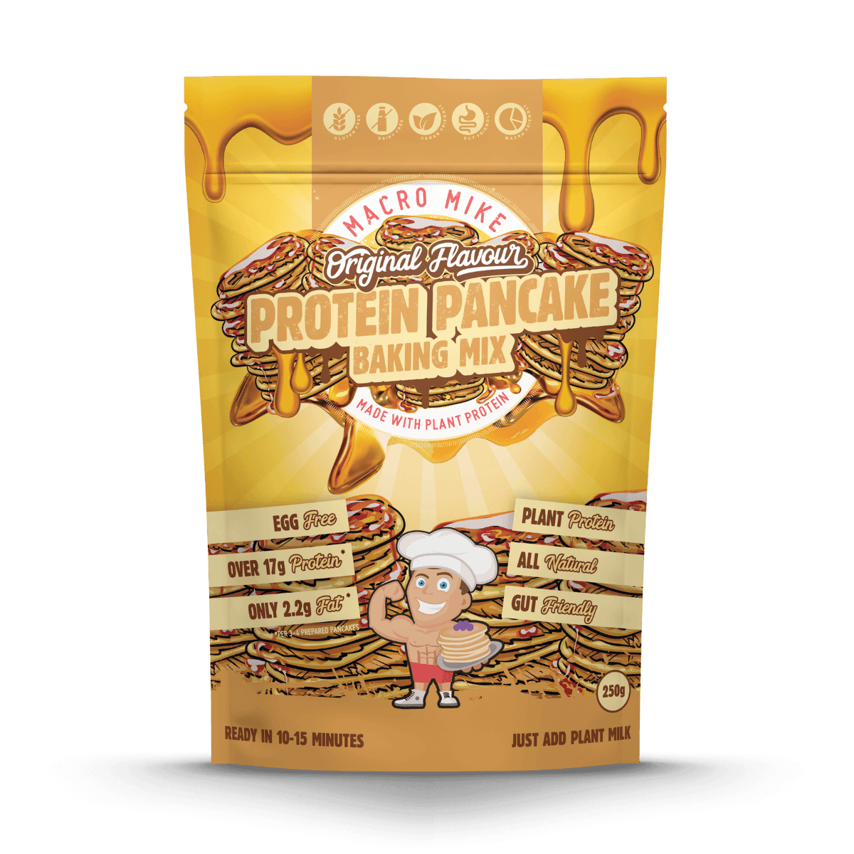 Macro Mike V2 Plant Based Protein Pancake Mix Original 250g