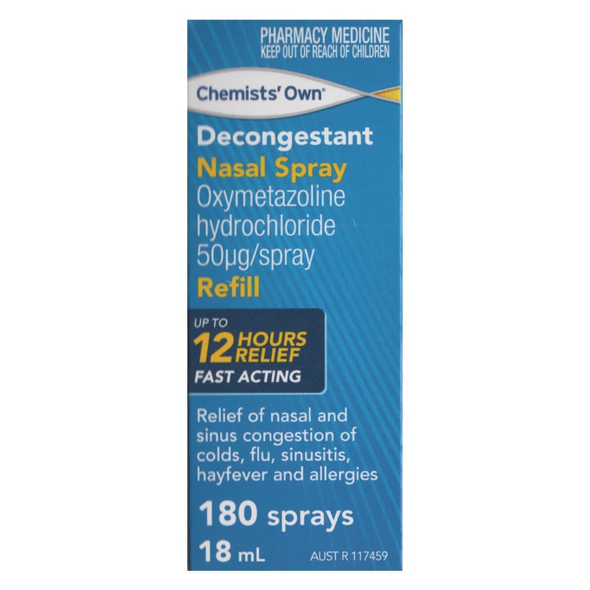 Chemists Own Decongestant Nasal Spray Refill 18ml