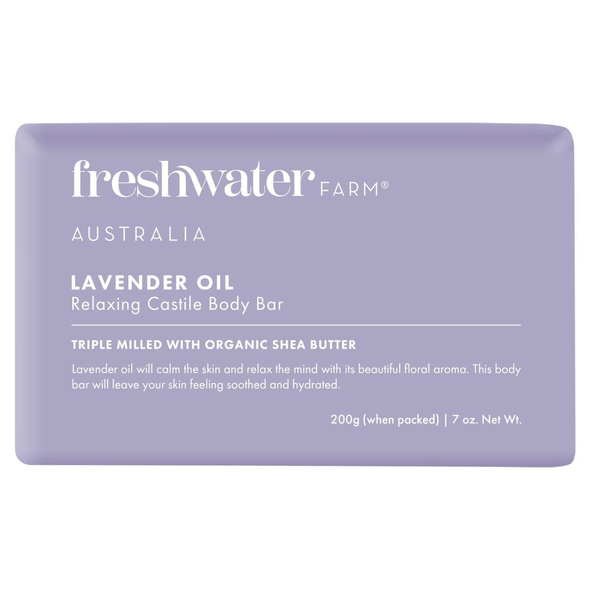 Freshwater Farm Lavender Oil Body Bar 200g