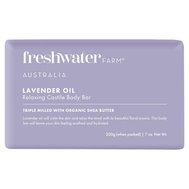 Freshwater Farm Lavender Oil Body Bar 200g