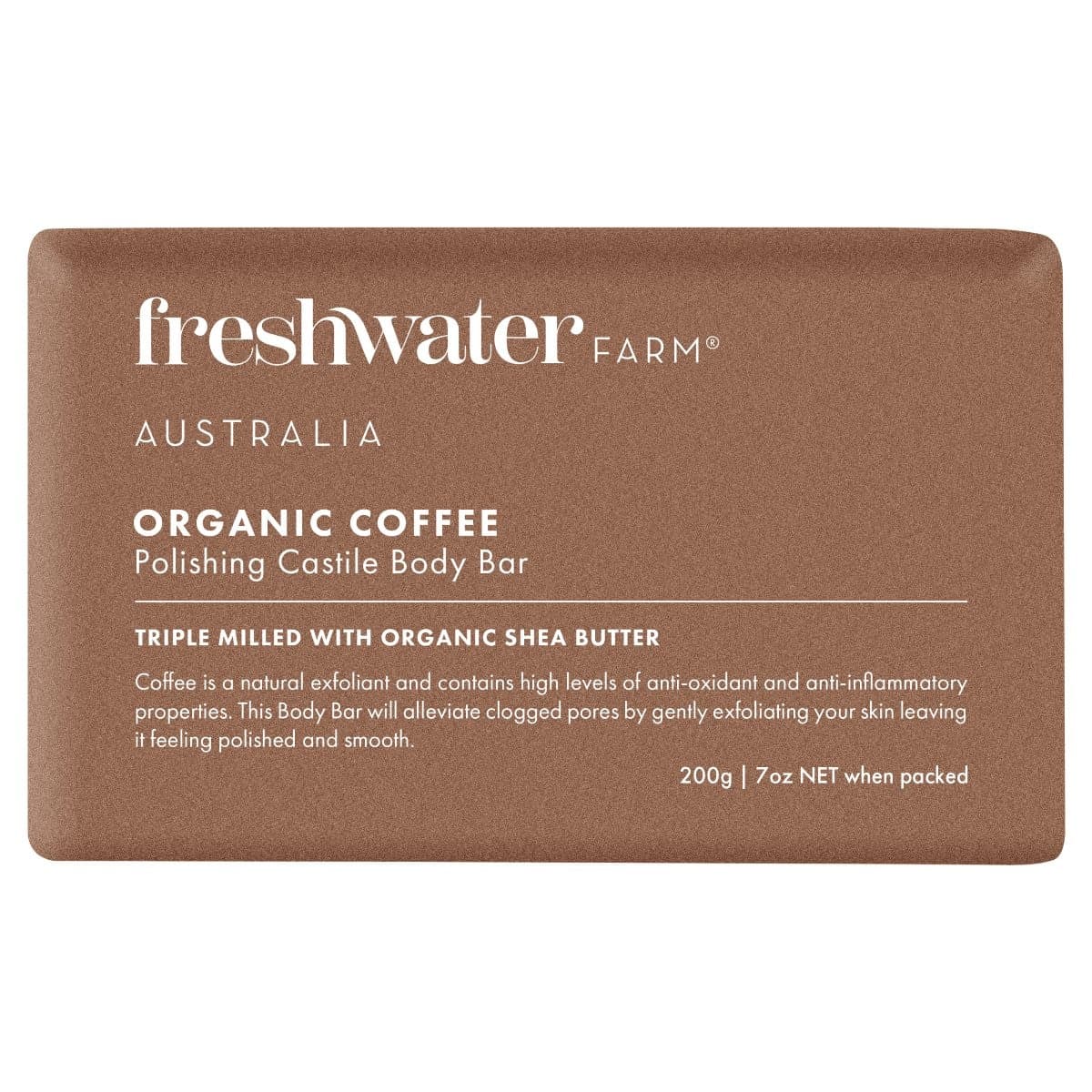 Freshwater Farm Organic Coffee Body Bar 200g