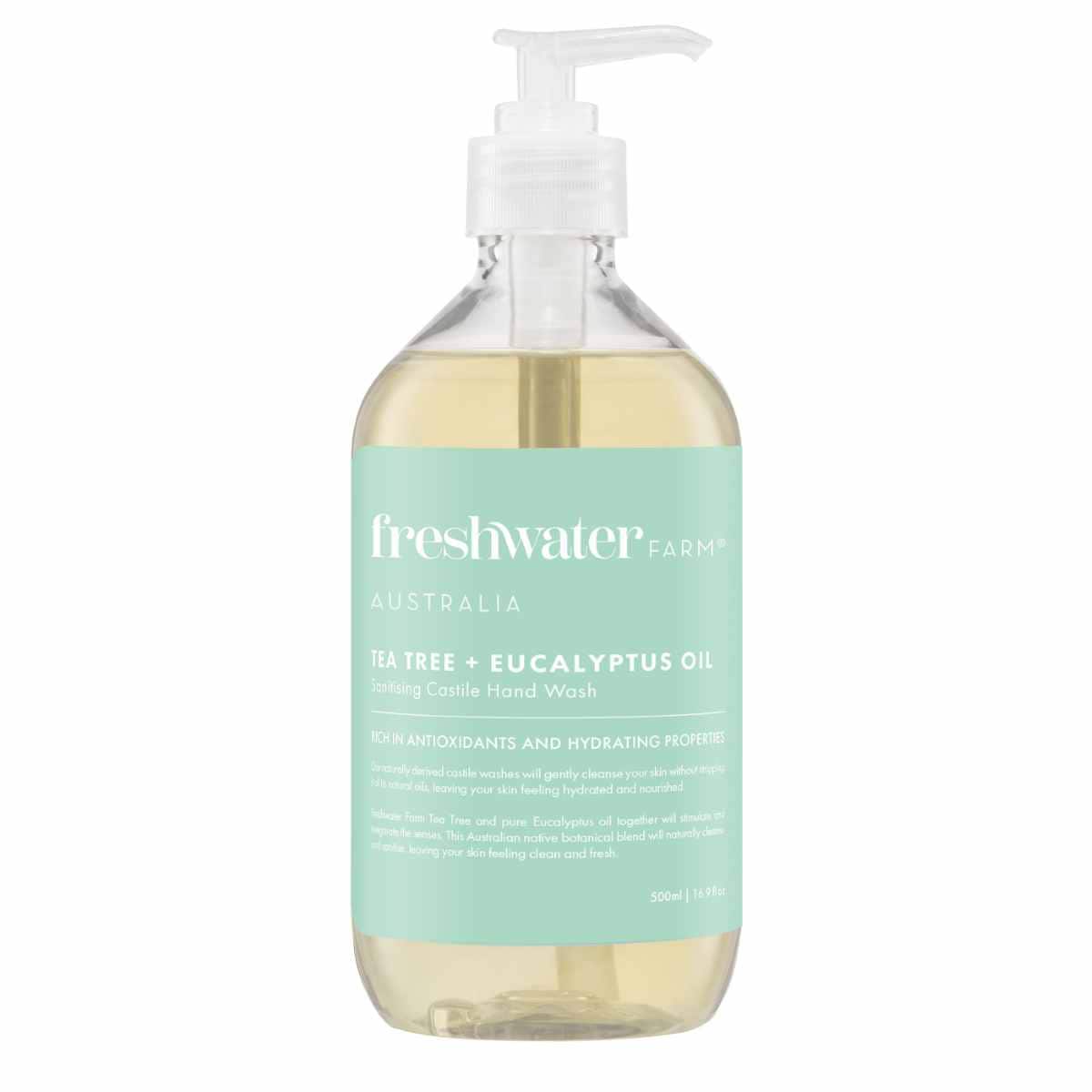 Freshwater Farm Tea Tree + Eucalyptus Oil Hand Wash 500ml