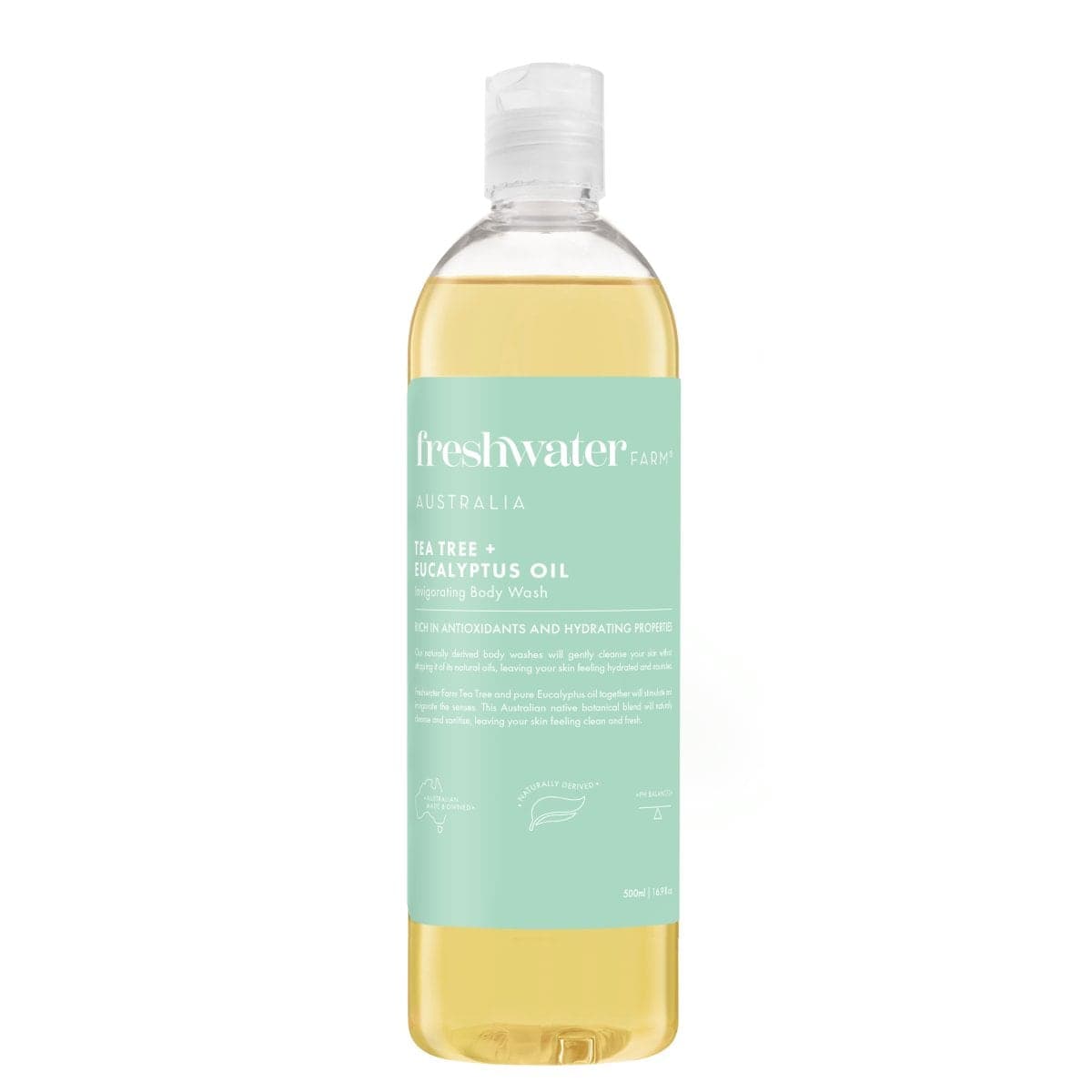 Freshwater Farm Tea Tree + Eucalyptus Oil Body Wash 500ml
