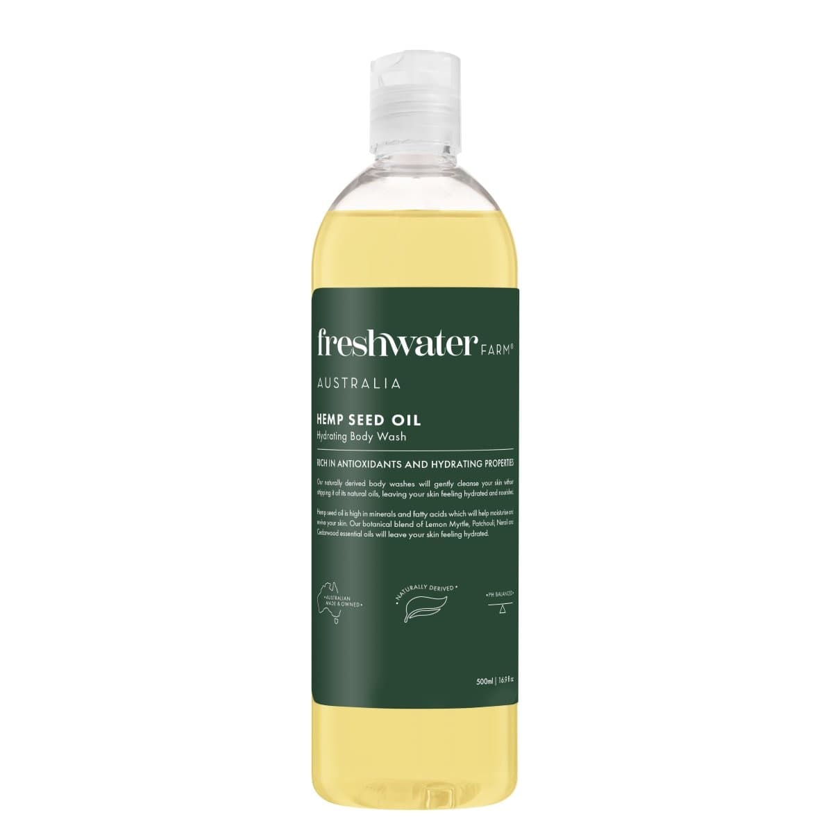 Freshwater Farm Hemp Seed Oil Body Wash 500ml