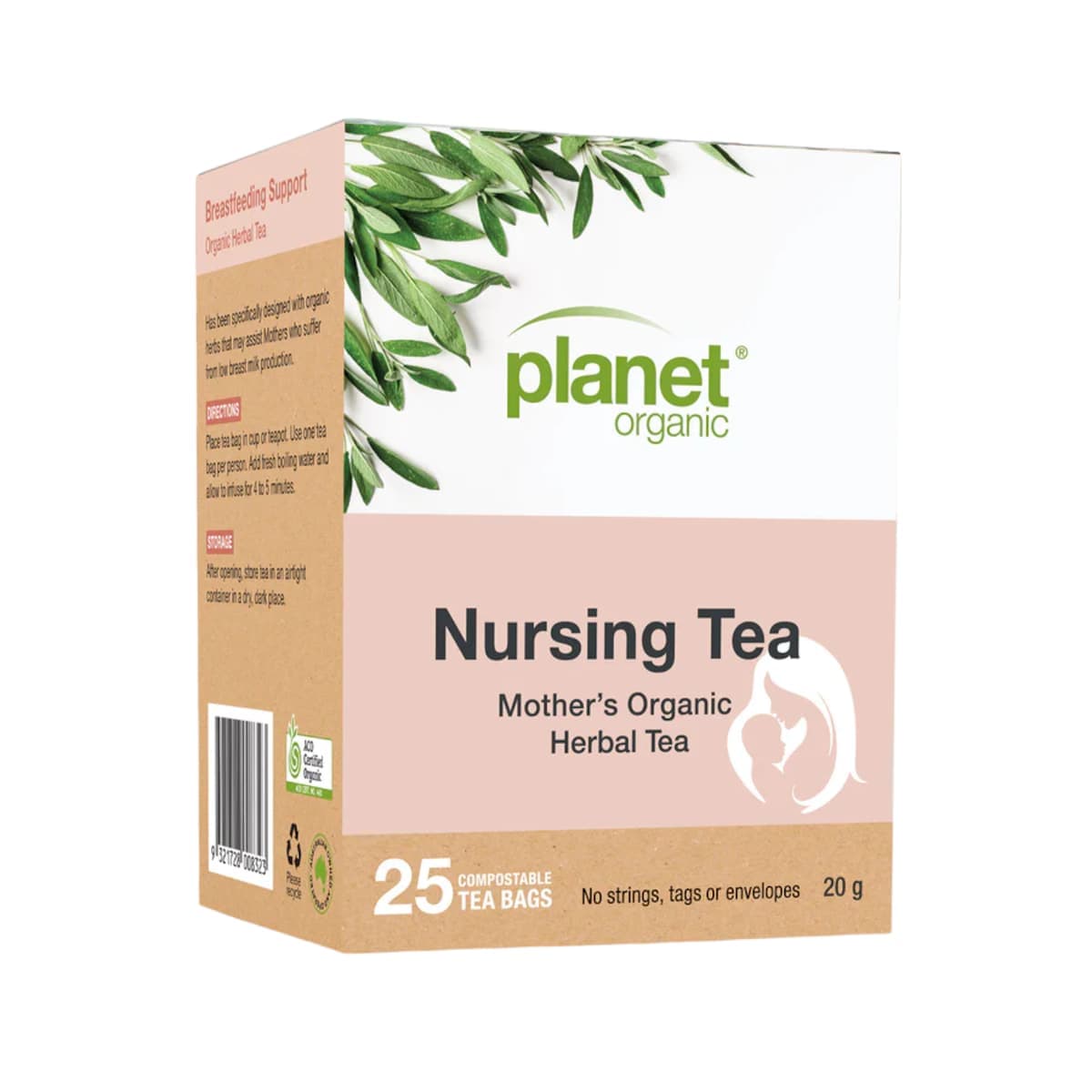 Planet Organic Nursing Tea Bags 25 Pack