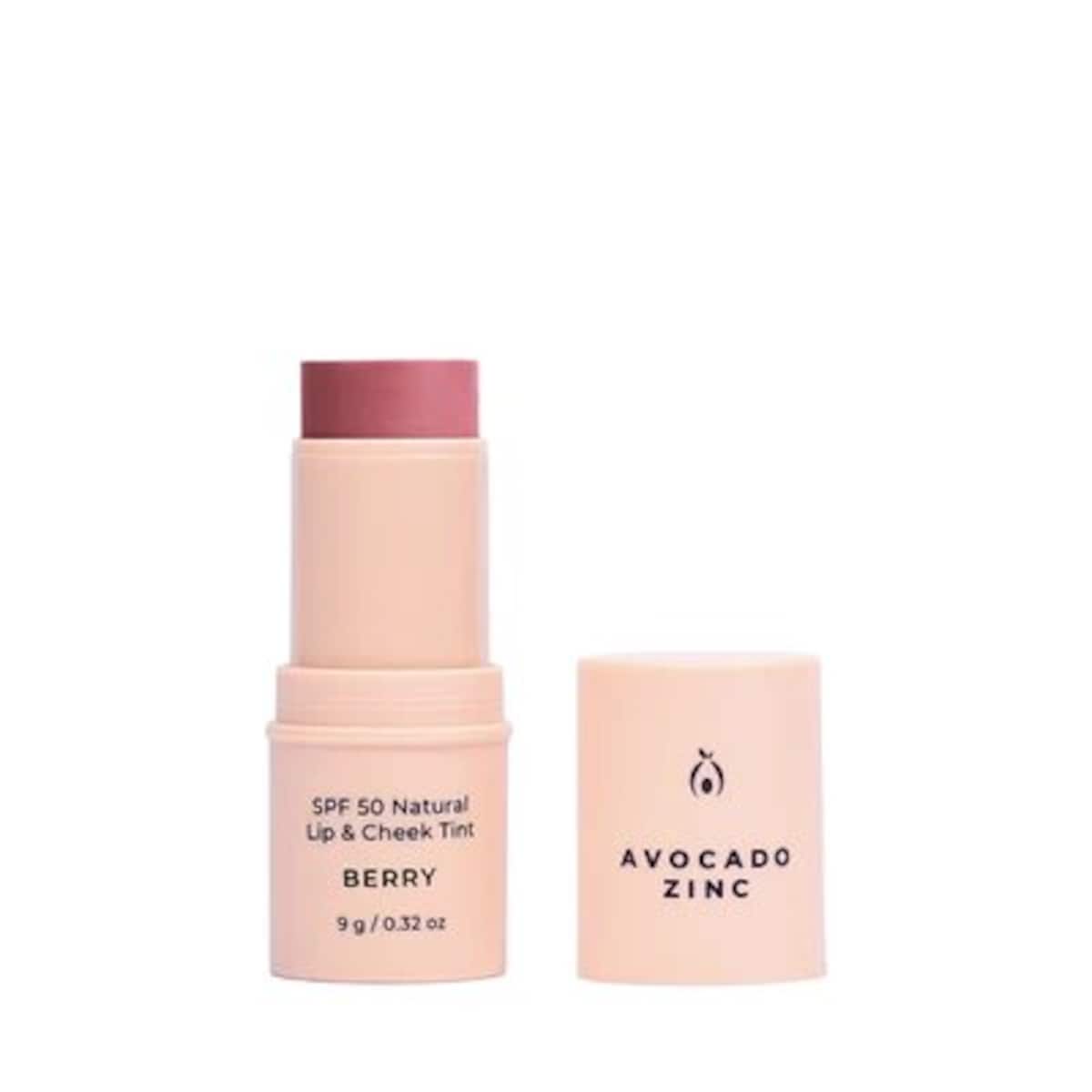 Avocado Zinc SPF50 Natural Lip & Cheek Tint - Berry 9g