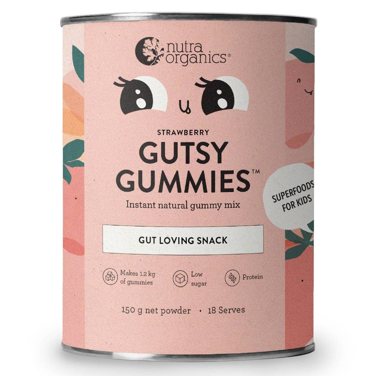 Nutra Organics Gutsy Gummies Strawberry 150g