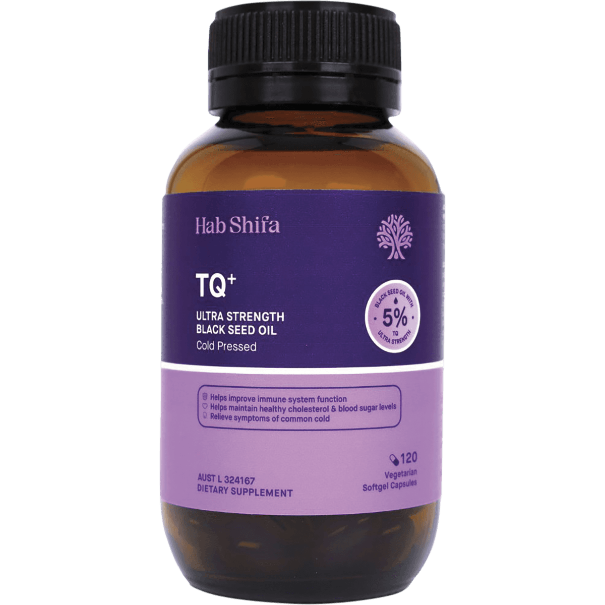 Hab Shifa TQ+ Ultra Strength Black Seed Oil 120 Capsules