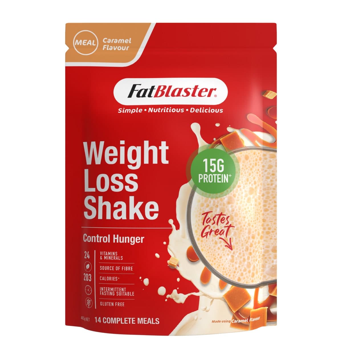 Naturopathica FatBlaster Weight Loss Shake Caramel 465g