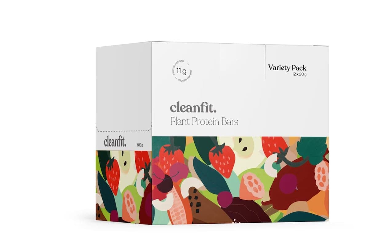 CleanFit Plant Protein Bars Variety Box 12 x 50g