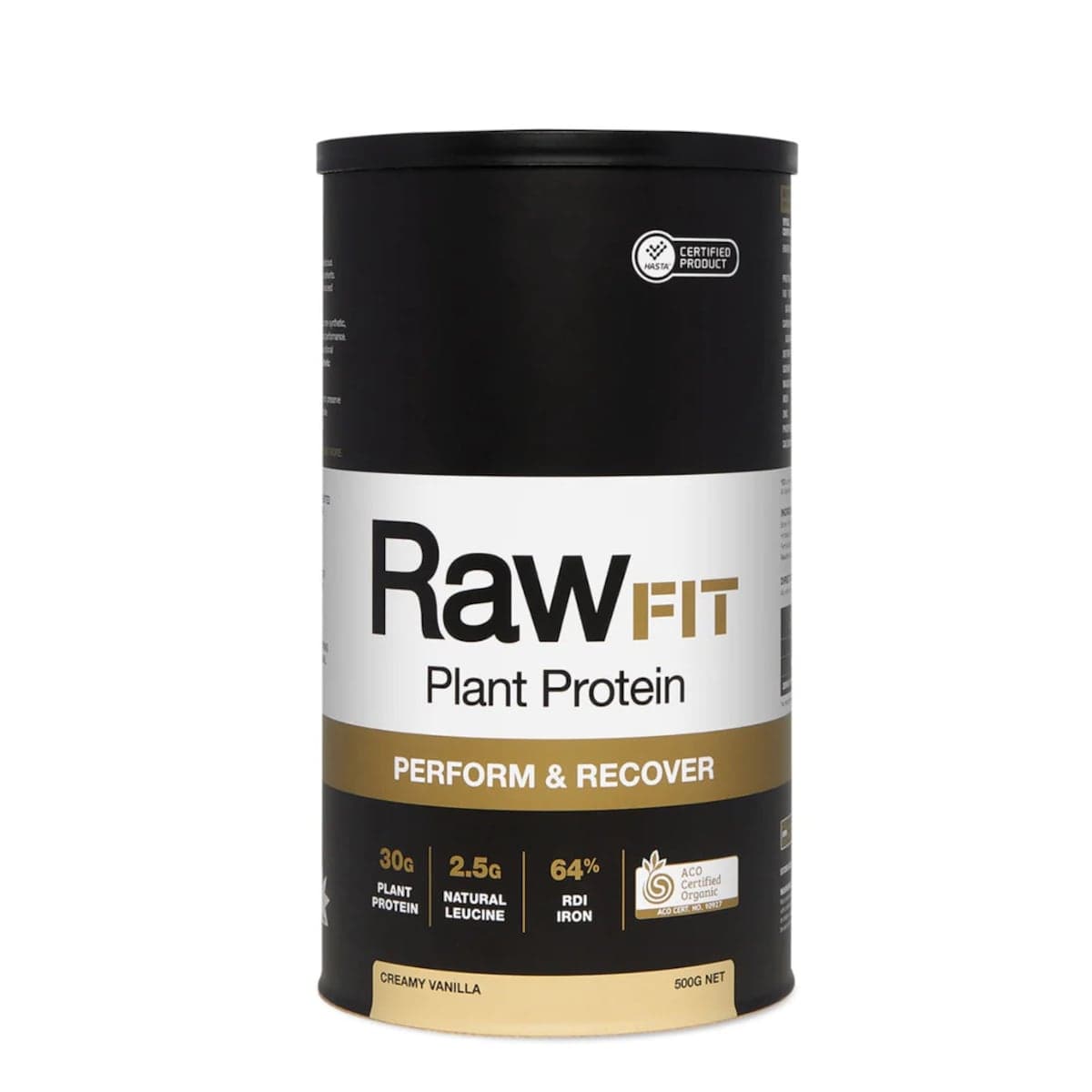 Amazonia RawFit Plant Protein Perform & Recover Creamy Vanilla 500g