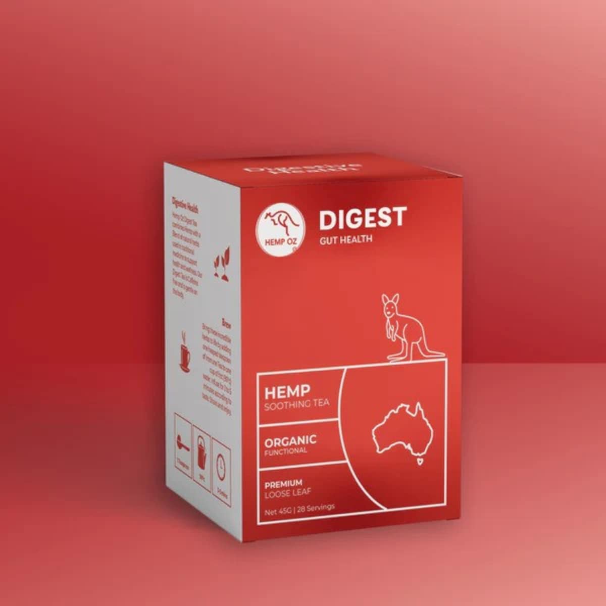 Hemp Oz Soothing Tea Digest Gut Health 85g