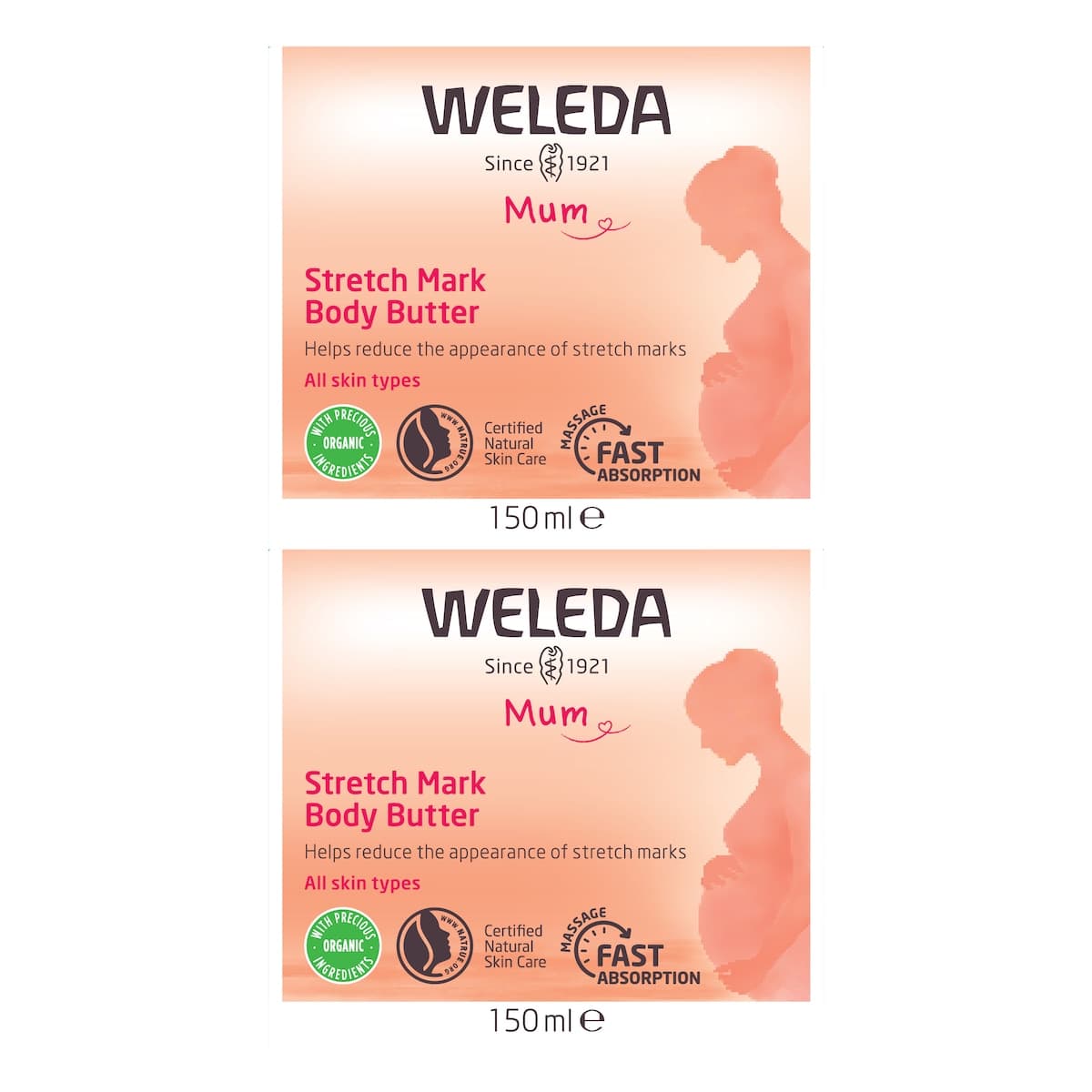 Weleda Stretch Mark Body Butter - 2 Pack