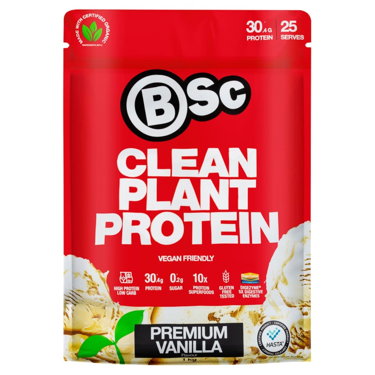 BSc Clean Plant Protein Premium Vanilla 1kg