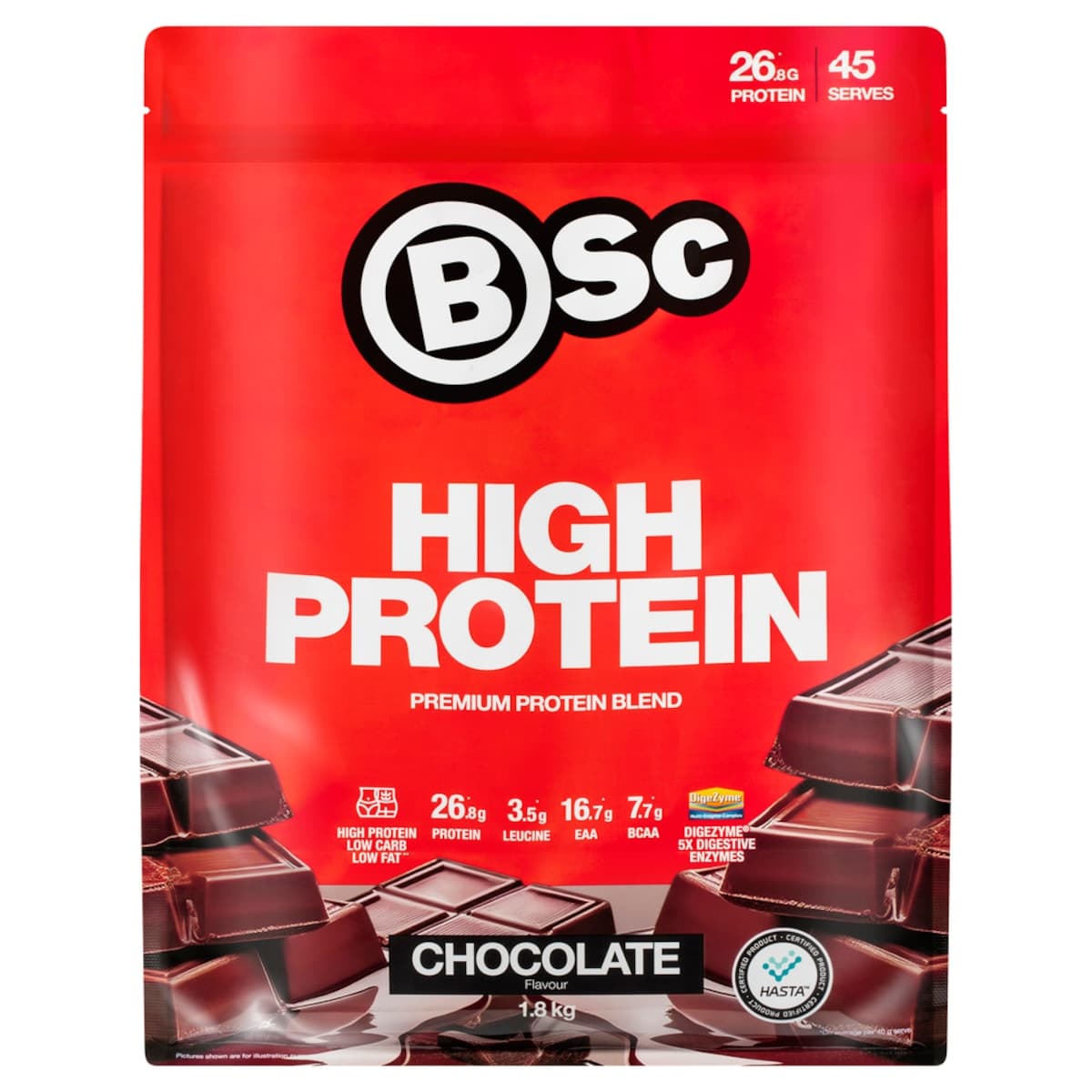 BSc High Protein Powder Chocolate - 1.8kg