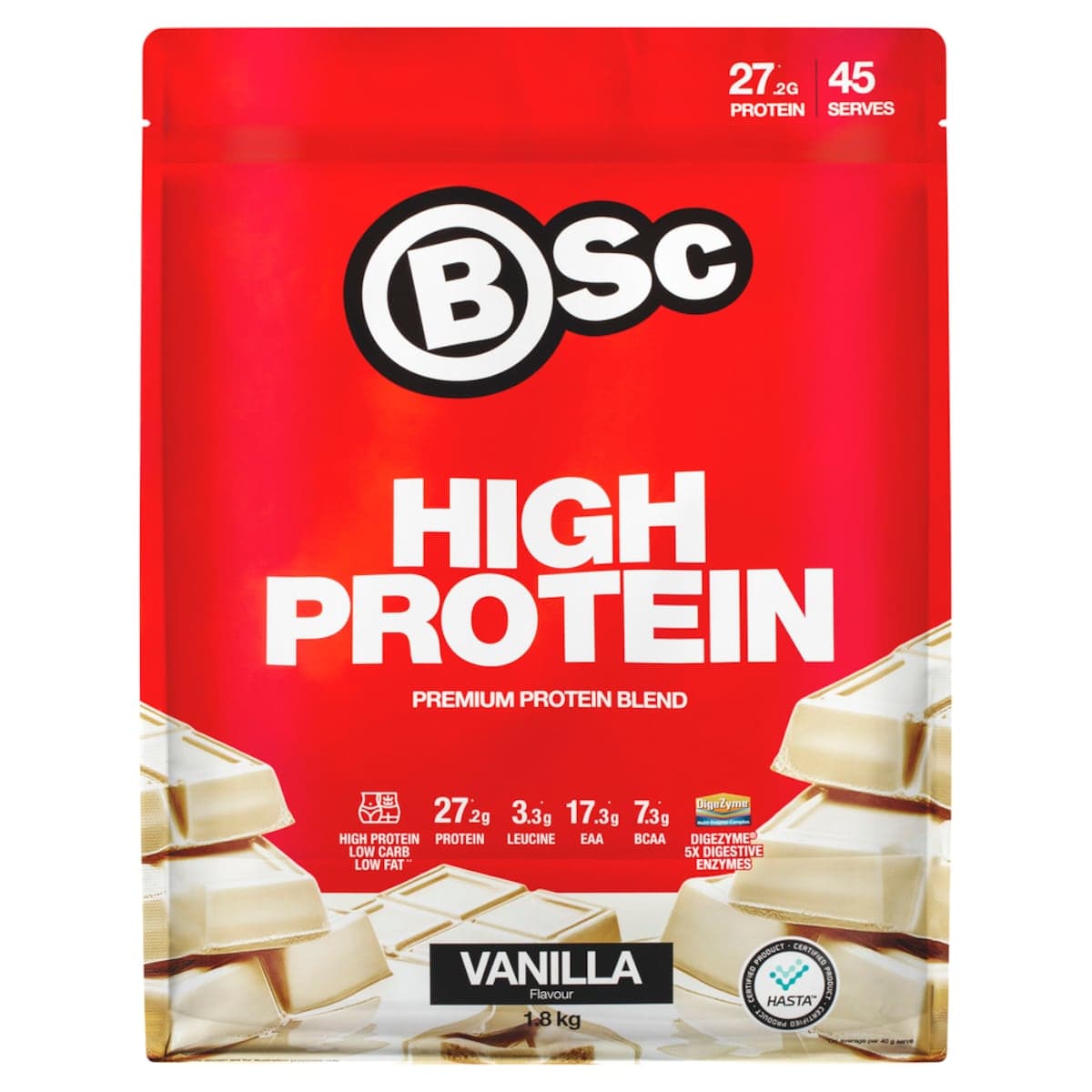 BSc High Protein Powder Vanilla - 1.8kg