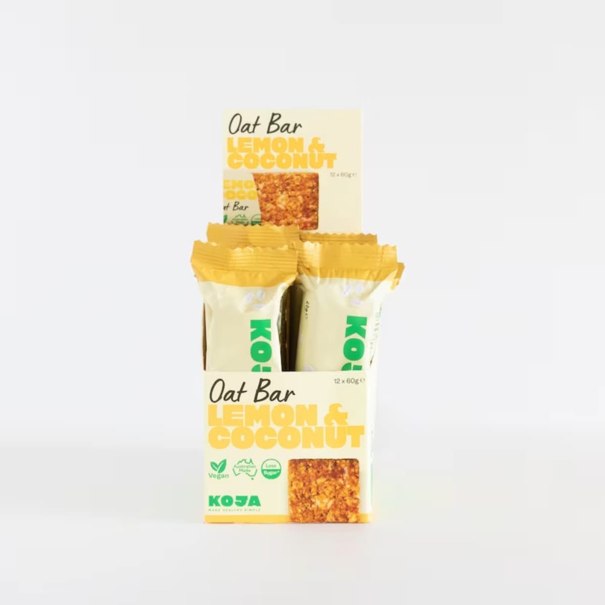 Koja Oat Bar Lemon Coconut 12 x 60g