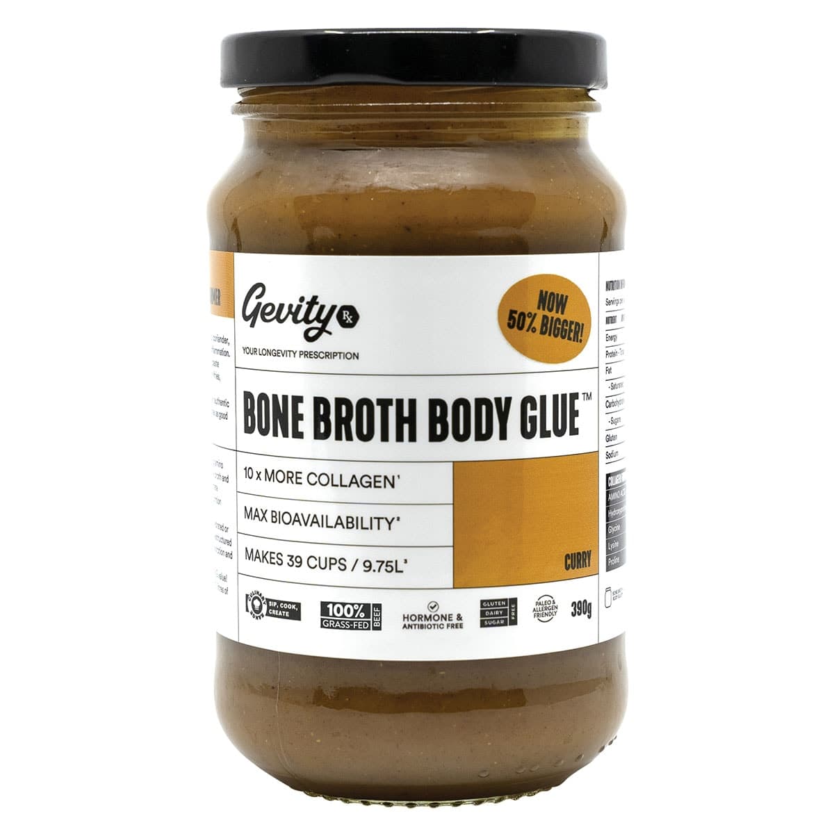 Gevity Rx Bone Broth Body Glue Curry 390g