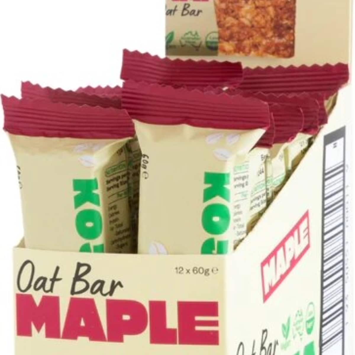 Koja Oat Bars Box Maple 12 x 60g
