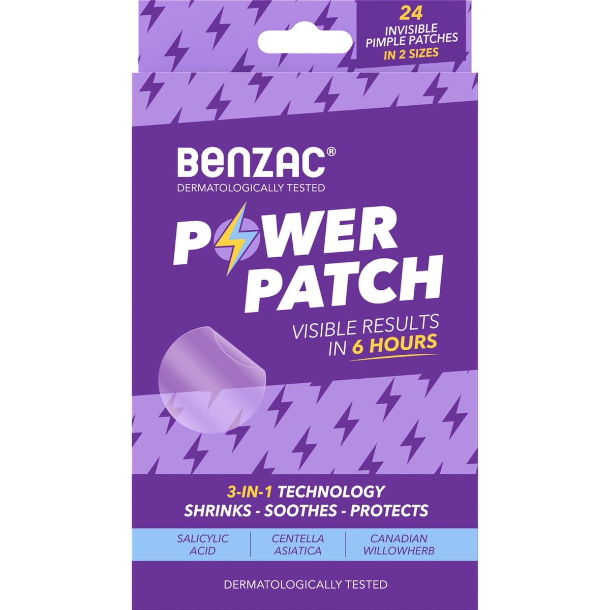Benzac 3-in-1 Power Patches 24 Pack