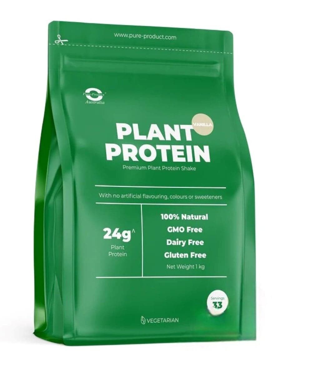 Pure Product Australia Pea & Rice Plant Protein Powder Vanilla 1Kg