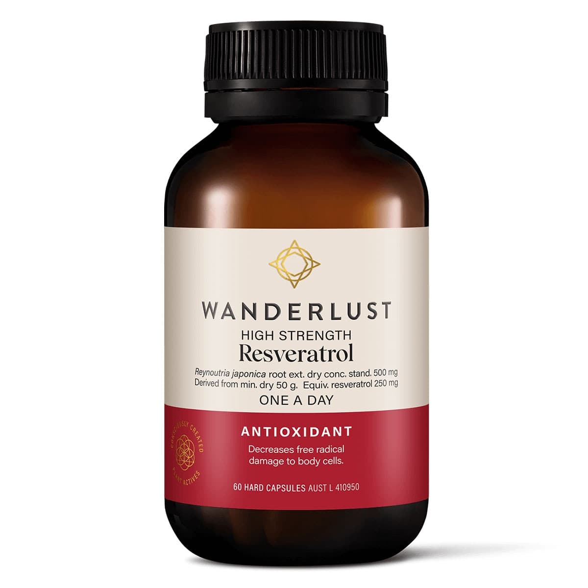 Wanderlust Resveratrol 60 Capsules