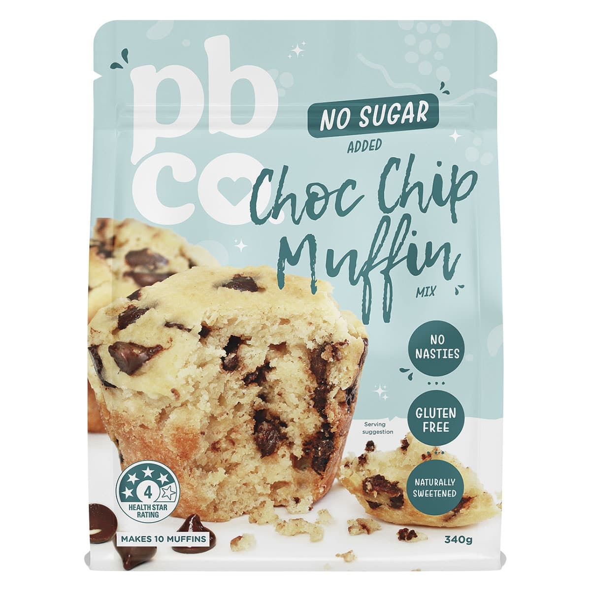 Pbco. Choc Chip Muffin Mix 340g