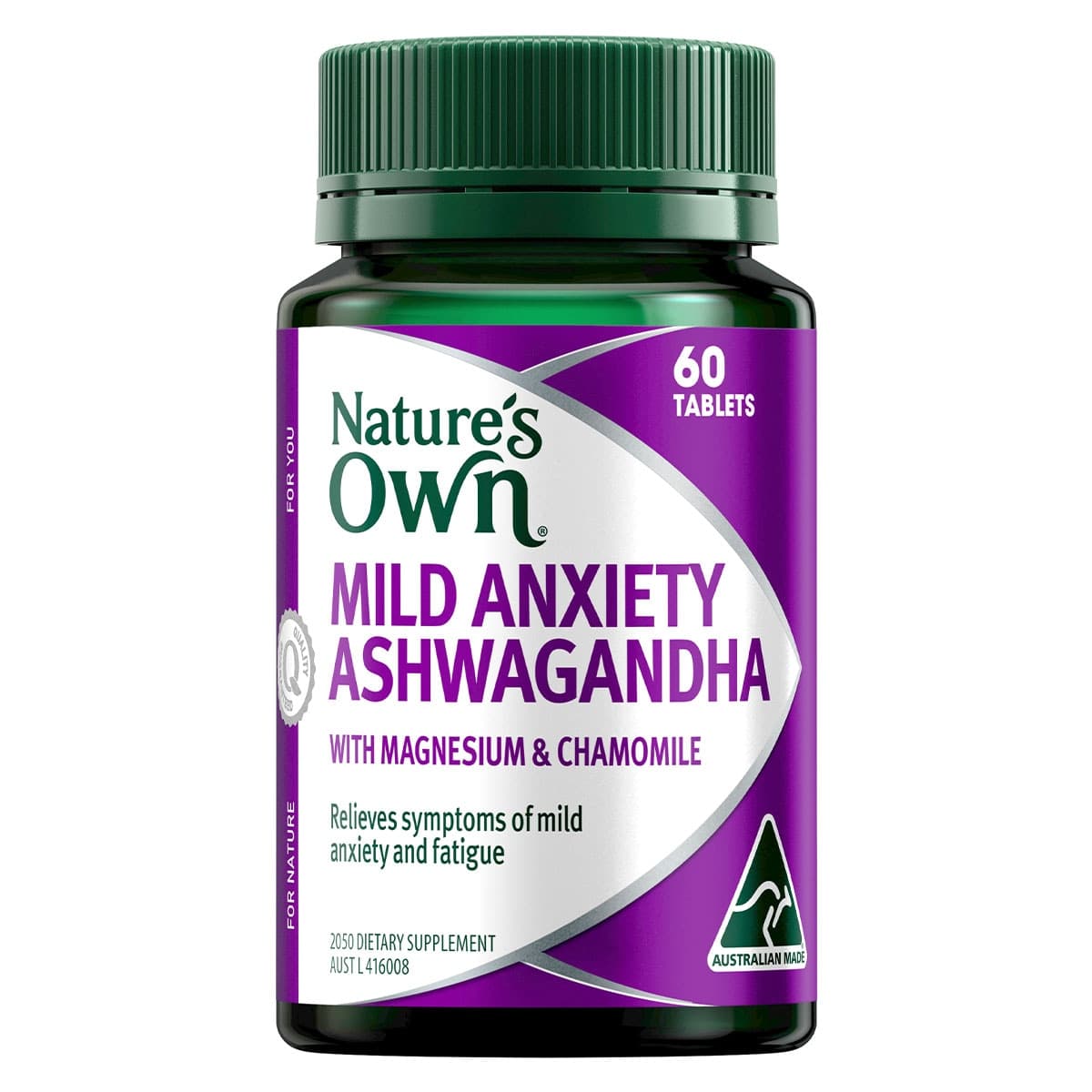 Nature's Own Mild Anxiety Ashwagandha 60 Tablets