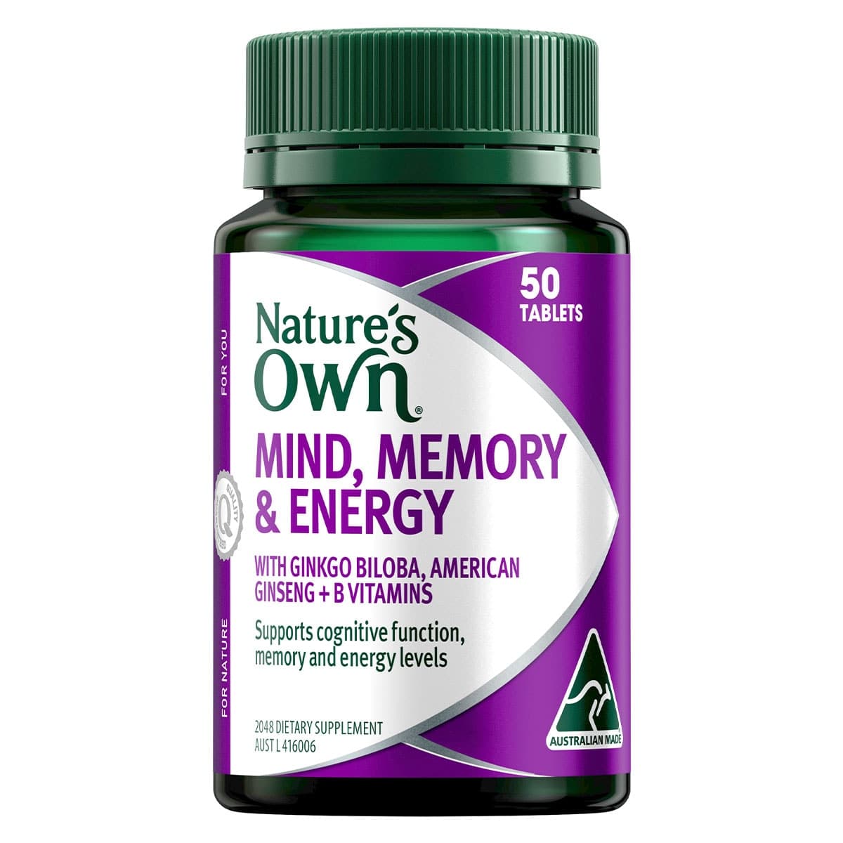Nature's Own Mind Memory & Energy 50 Tablets