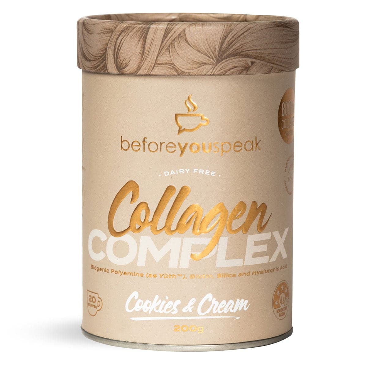 Beforeyouspeak Coffee Collagen Complex - Cookies & Cream 200g