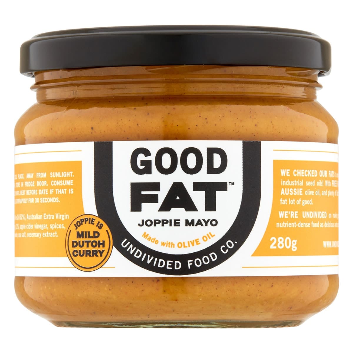 Undivided Food Co Good Fat Joppie Mayo 280g