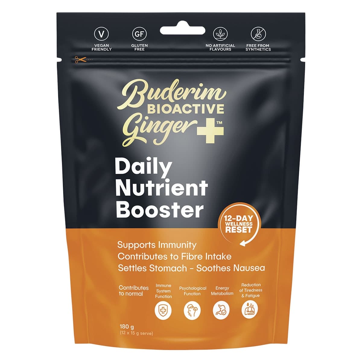 Buderim Bioactive Ginger+ Daily Nutrient Booster 180g
