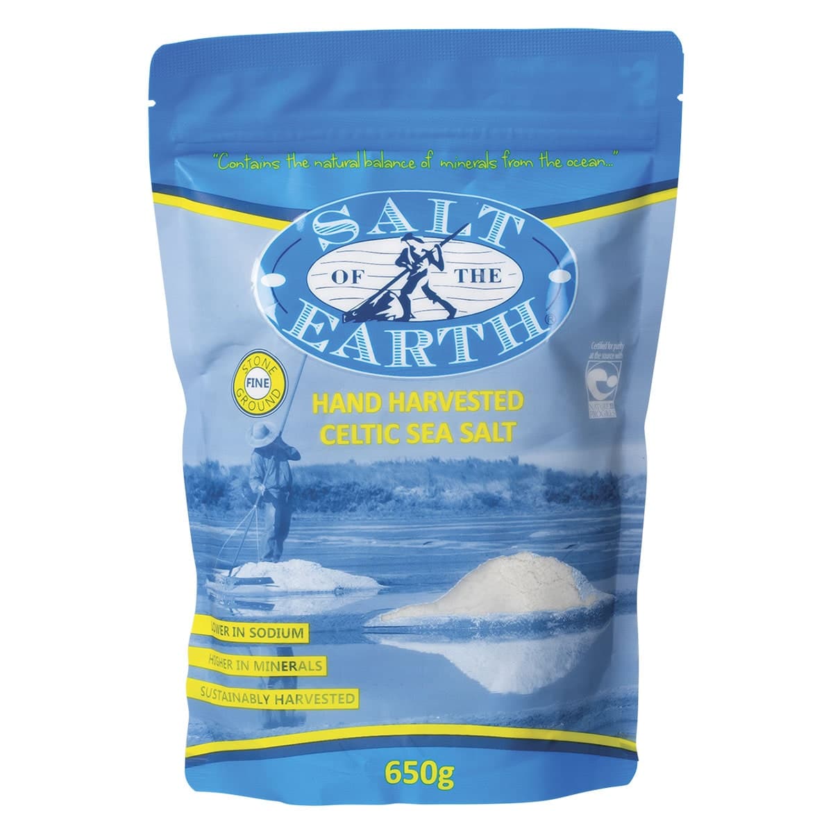 Salt Of The Earth Fine Celtic Sea Salt 650g
